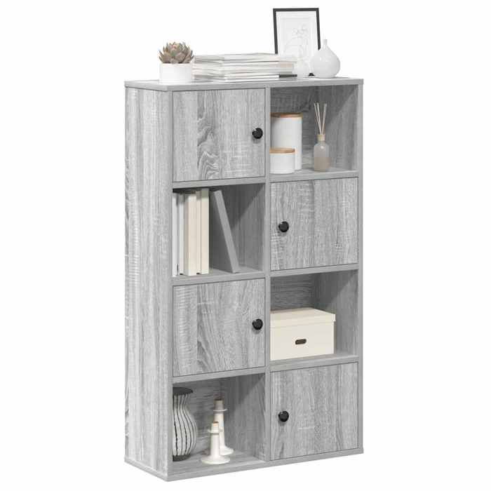 VidaXL Bibliothèque sonoma gris 60x24x101,5 cm bois d'ingénierie, étagère à livres, support de rangement, support à livres, 860396