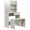 Vidaxl Dressing Table Set, Concrete Grey, 74.5X40X141 Cm