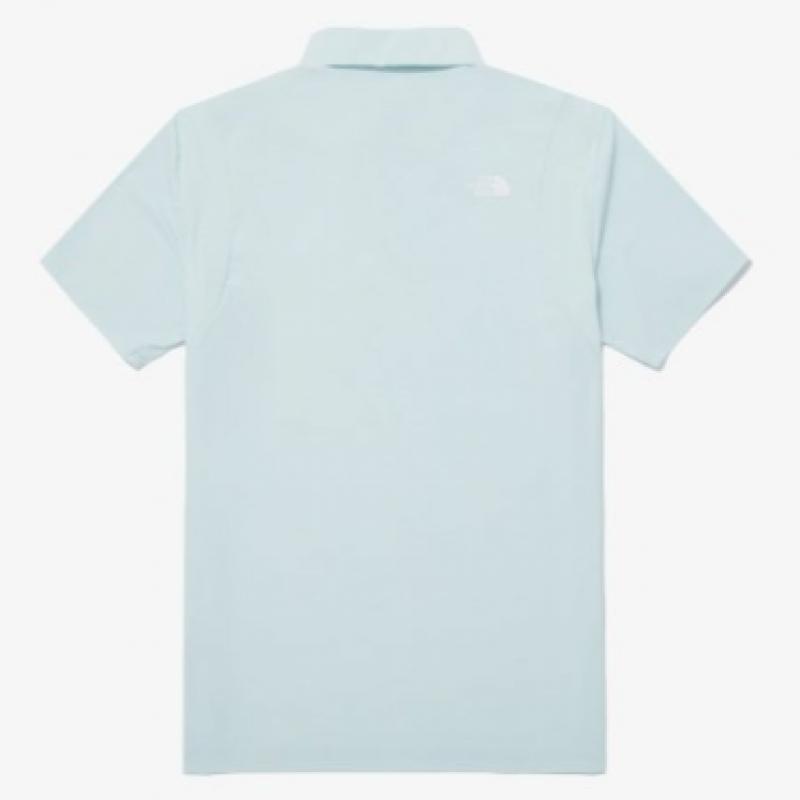 The North Face Men S Ice Green Short Sleeve Polo Nt7pq01