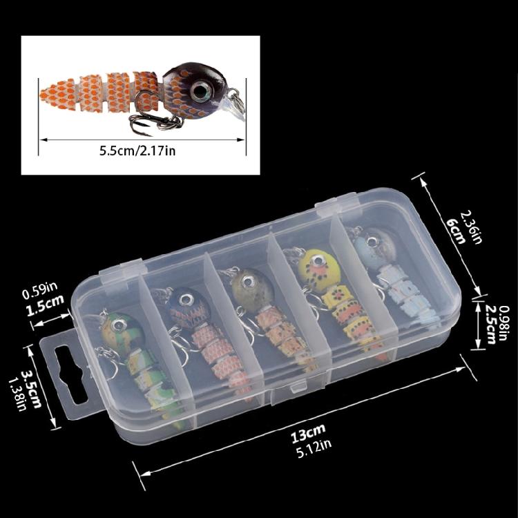 Artificial Hard Baits Swimming Lures with Hook Multi Jointed Swimbaits Saltwater Swimbait Fishing Tackle
