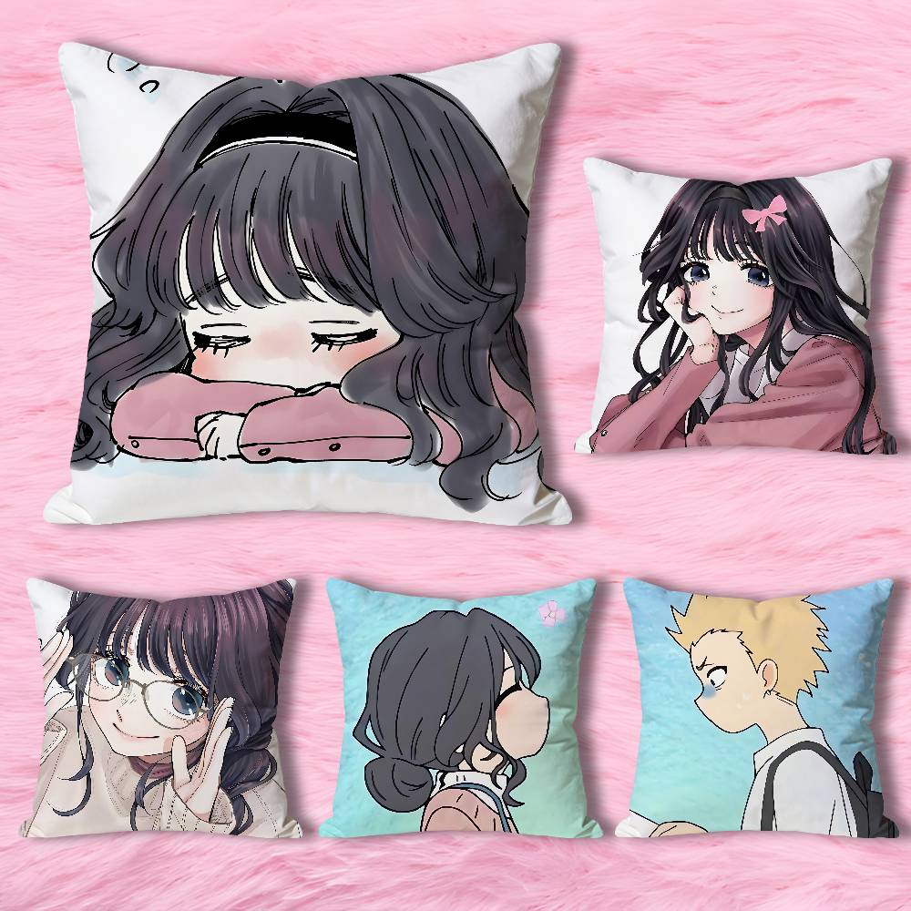 K-Kaoru Hana wa Rin to Saku Anime Celebrity Merchandise All-Match Printed Pillow Case Sofa Car Office Room Decoration Protector