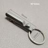 Lightweight Titanium Alloy Key Ring Multifunction Grey Hanging Webbing Buckle Quick Draw Outdoor Belt Clip Keychain