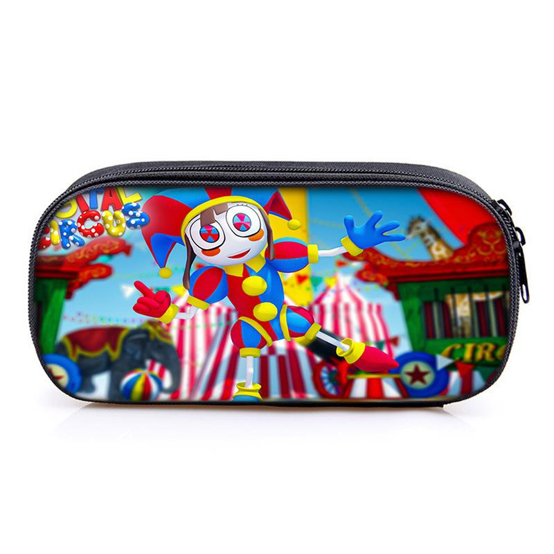 Circus The Amazing Digital Circus Compartment Pencil Case Student Children'S Stationery Case Pencil Case