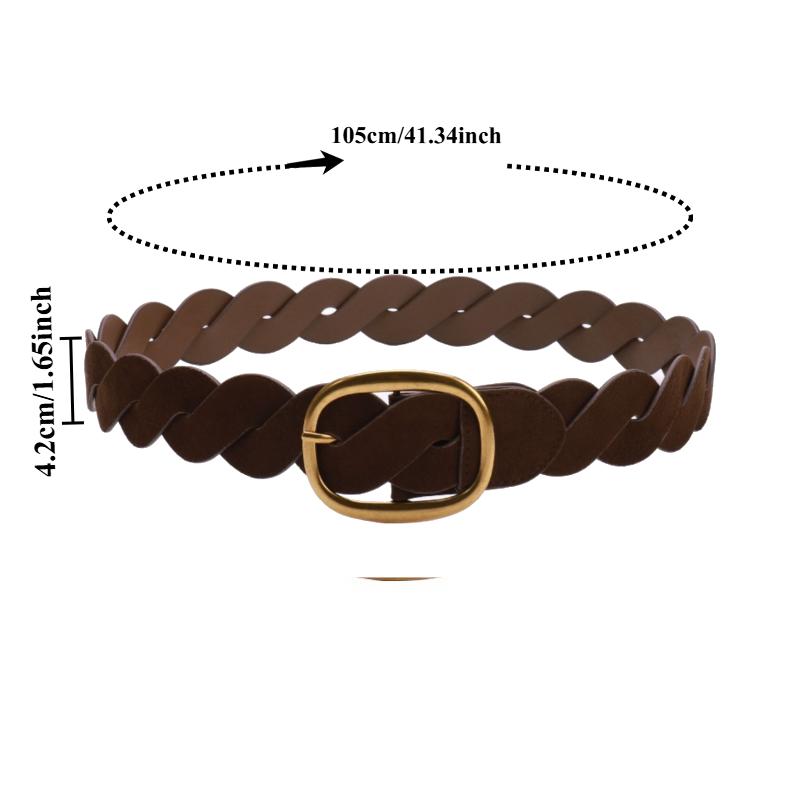Fashionable Retro Wide-Woven Braided Women’s Belt TrendyVersatile High-End Suede Coat and Dress Belt with Waist Sash