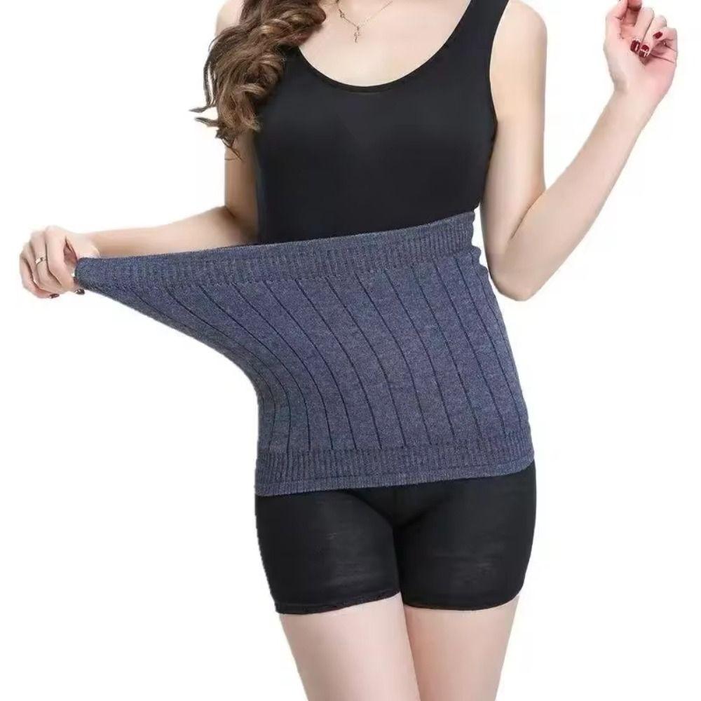 Cotton Cashmere Wool Waist Support Keep Warm Cold Stomach Protection Cashmere Waist Belts  Unisex