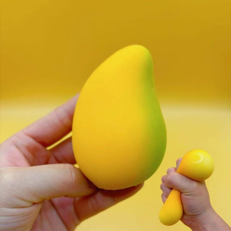 Funny Mango Squishy, Sensory Stress Relief Toy for Party & Daily Gifting