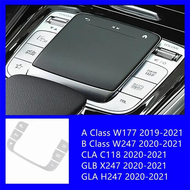 Car Window Glass Lifting Button Sticker Trim For Mercedes Benz W167 W213 W205 W177 X247 X167 C118 H247 Seat Heating Accessories