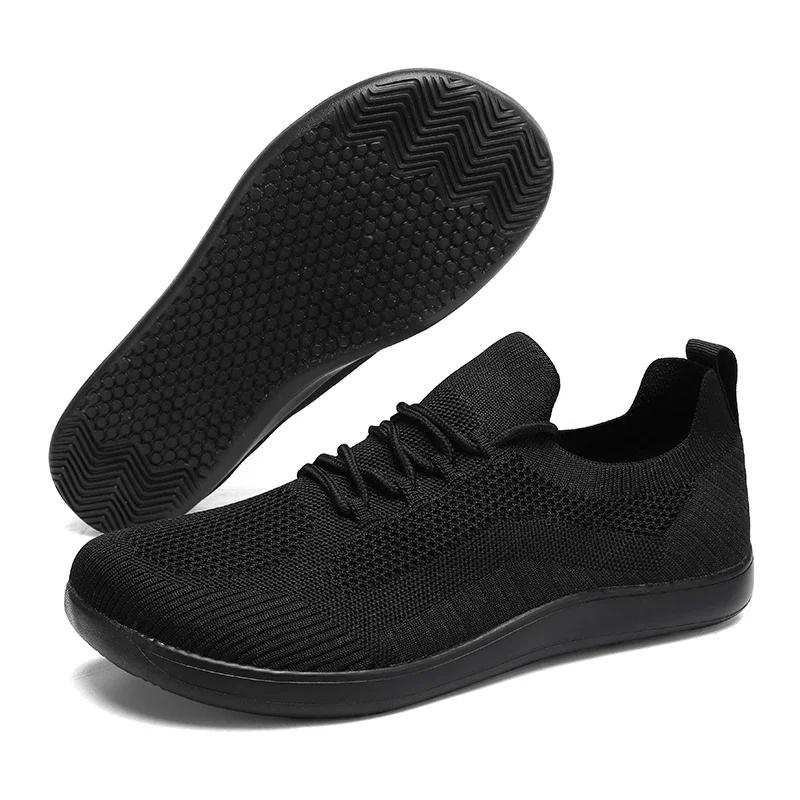 Sizes 36-46 Men Breathable Sneakers Casual Walking Shoes Wide Feet Comfortable Stable Mesh Fabric Jogging Sports Shoes for Women