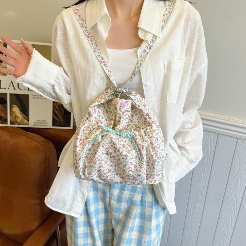 Floral Backpack Spring and Summer New Sweet and Fresh Handbag Large Capacity Shoulder Bag Multi-functional Lightweight Bag