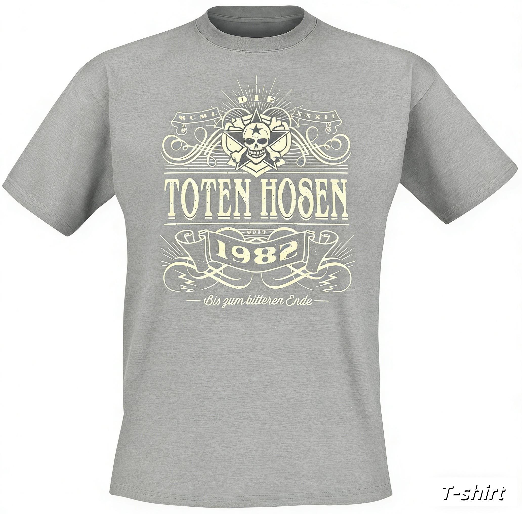 ZheXiong TEE Alte Schule Die Toten Hosen Casual T-shirt Heren en Dames Luxe Band Merk Top S