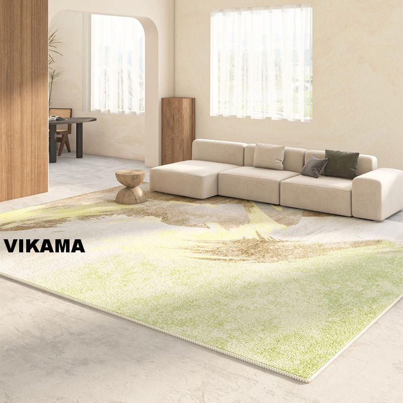 Imitation Cashmere New Chinese Simple Ink Wind Living Room Bedroom Carpet Study Sofa Bedside Dirty Washable Non-slip Rug