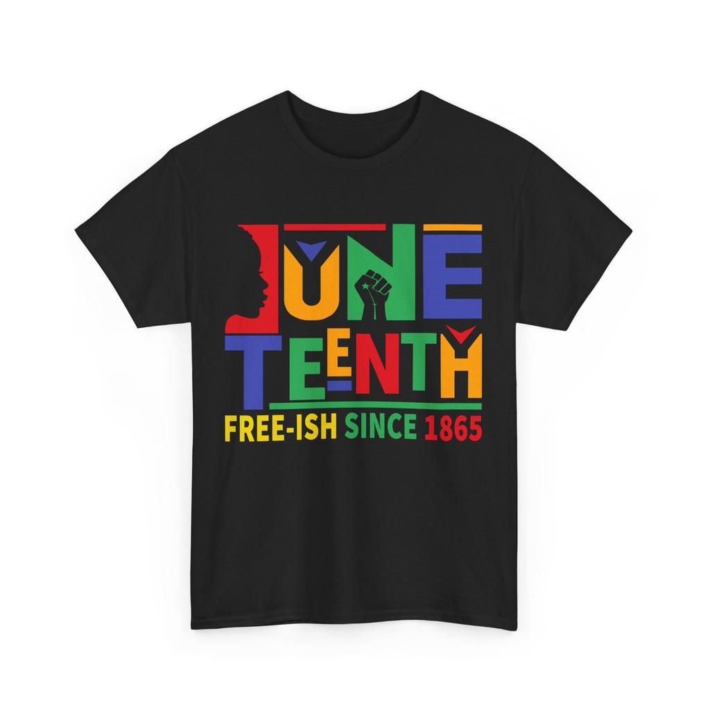 Juneteenth Free Ish Since 1865 T-Shirt Mens Womens Tees Top, June 19th Celebration Freedom Shirt