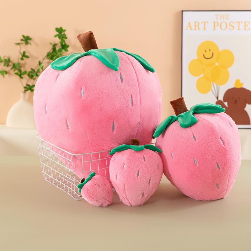 Strawberry Throw Pillow Plush Toy Fruit Sleeping Girl Bed Cushion Sofa Super Soft Doll Student