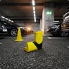 Peeland Industrial Corner Protector | YellowandBlack Warning Finish, channelshaped Protector,
