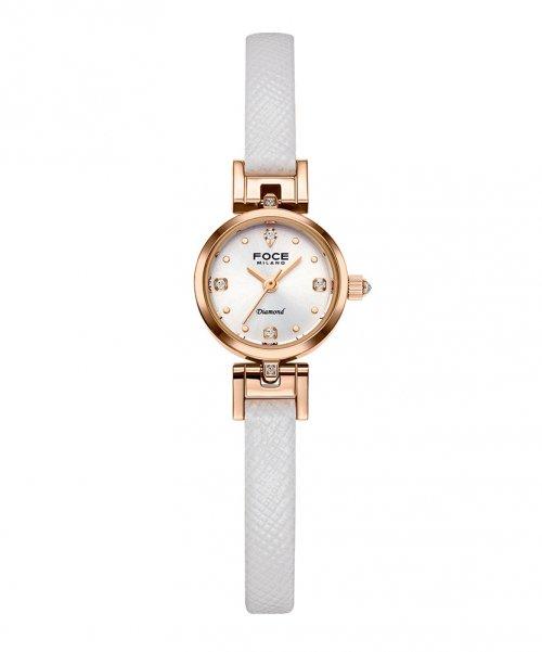 [FOCE Lady] FOCE Lady 18mm Women s Diamond Leather Watch FM1901L-WRG FREE