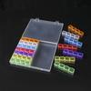 28 Grids 56 Grids Nail Art Colorful Jewelry Box Storage Box, Separately Opened Mini Drill Box Plastic Box Component Box