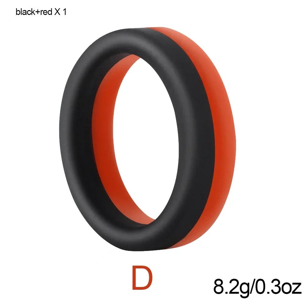 Cock Ring Durable Silicone Penis Rings Men's Delayed Ejaculation Rubber Rings Sex Toy For Men Couple Stretcher Scrotum Ring