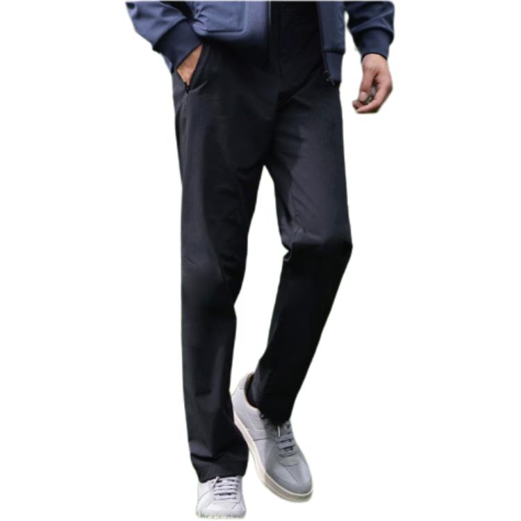 Li Ning Training Series Solid Color Water-Resistant Straight-Leg Casual Pants Men Bottoms Camel-Gray AYKT705-2