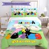 3pcs Custom Name Barbapapa Bedding Set Duvet Cover Closure Includes 1 Duvet Cover & 2 Pillowcases, Soft and Comfortable for All Seasons.