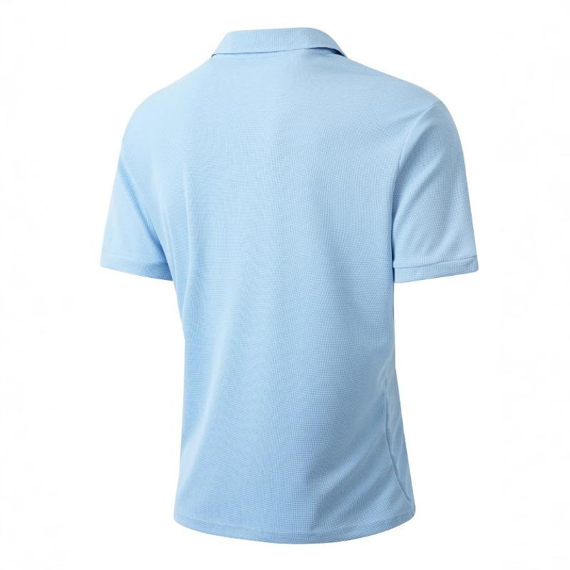 Men S Short Sleeve Polo Shirt Button Pocket Loose Summer Top
