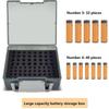Battery Storage Organizer Holds 72 AA AAA Batteries Battery Box Case Garage Container Home Drawer Organization Dispenser Holder