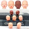 Material Key Chain Pendant Red Pink Lips With Nipple Feeder Mini Doll Heads Sleeping Baby Head
