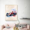 Retro F1 Racing Canvas Painting Poster Vintage Racing Car Wall Art Print for Home Decor