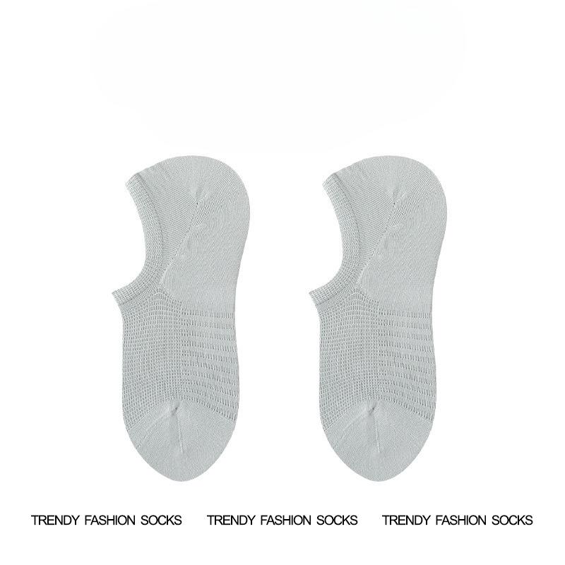 

Мужские носки-следки, Летние тонкие, Невидимые, Анти-запах, Влагоотводящие, Дышащие, Пряжа из чистого хлопка, Противоскользящие, Не сползают, Короткие носки с низкой пяткой 1 pair