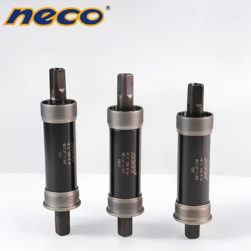 Neco Ebike Fat MTB Bici Movimento Centrale Quadrato Bicicletta Foro Quadrato 100 Conico Filettato Cuscinetto Sigillato Asse Centrale Vuoto 151/159.5/164mm
