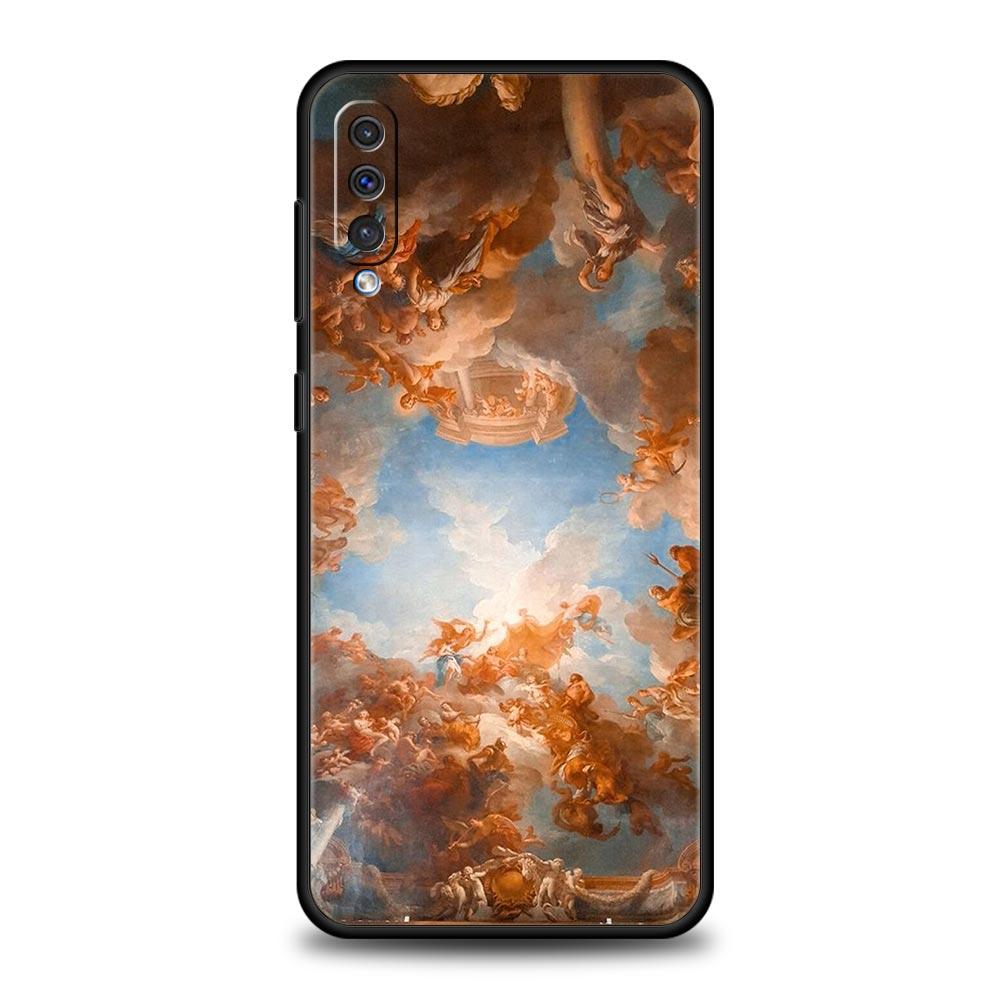 Mona Lisa Van Gogh Oil Art Phone Case For Samsung A12 A14 A32 A50 A70 A20E A20S A10S A22 A40 A34 A54 A42 A52 5G A02S A04s Cover