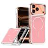 Magnetische Lade Stoßdämpfende Hülle Für iPhone 17 Pro Max Air 16 15 14 Plus 13 12 Weiches Silikon Anti-Schock Klarer Rahmen Schale
