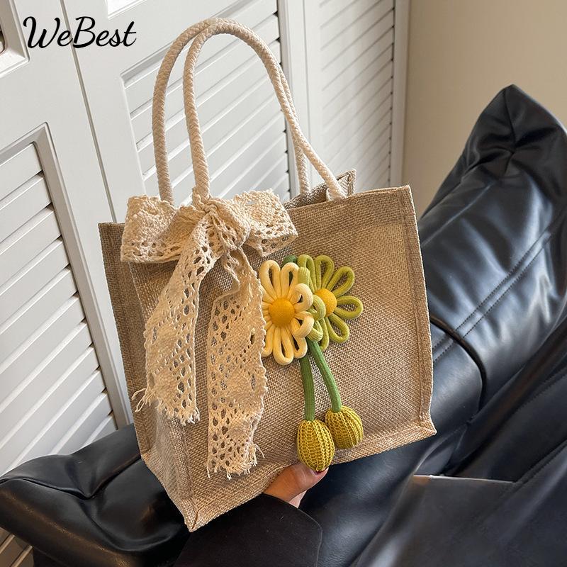 

Linen Premium Handheld Tote Bag