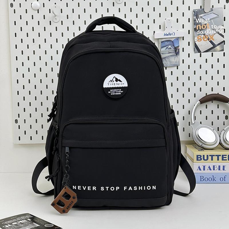 Schoolbag Schoolbag Female Ins Style Korean Version of Junior High School Students Backpack Simple Large Capacity Middle School Students