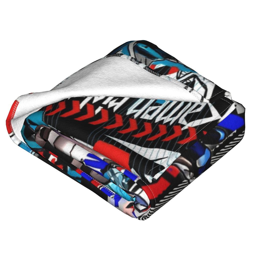 Super Soft kamen rider anime Throw Blanket Premium Flannel Fleece Lightweight Bed Blanket Fuzzy Plush Bedspread All Season Use
