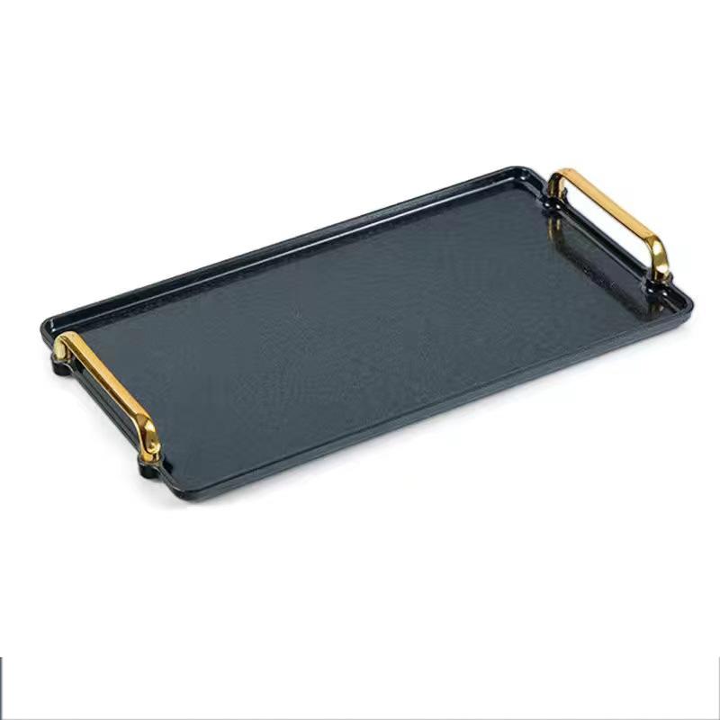 Modernes Serviertablett mit Griffen, Essenstablett, Desserttabletts, Premium-Partytabletts, Servierplatten, Tablett-Organizer für Ottomane, Couchtisch, Arbeitsplatte