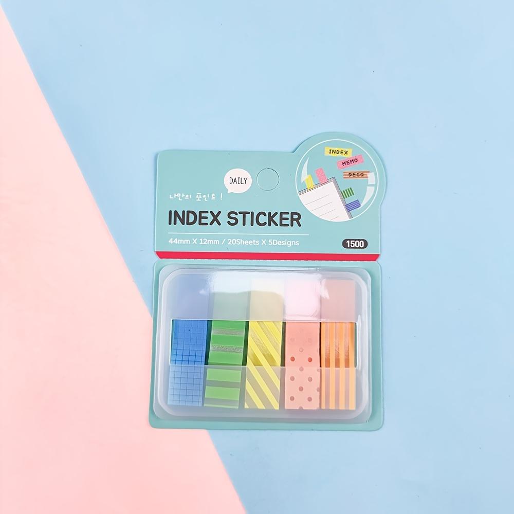 

Adorable Pastel-Hued Index Stickers - Sturdy Bookmarks And Sticky Note Tabs Featuring 150 Adhesive Sheets for Organizing Books, Planners, And Journals зелёный