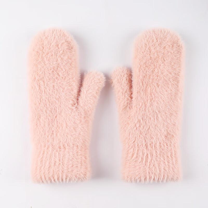 REACH STAR Women's Plush Waterproof Winter Mittens