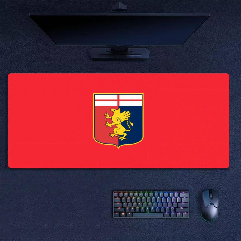 Genoa CFC Print Cushion Non-slip Laptop Tablet Big Mousepad XXL Mat Mini PC Playmat With Lock edge