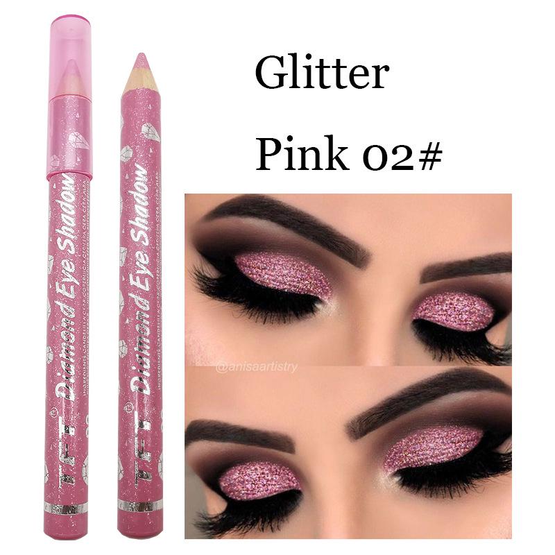 Fashion Long Lasting Waterproof Glitter Pigment Colored Eyeliner Eye Shadow Eye Makeup Cosmetics