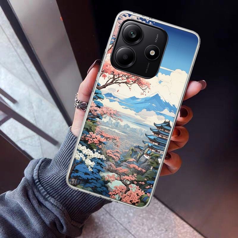 Anime Aesthetic Scenery Phone Case For Xiaomi Redmi Note 15 14 14S 13 12S 12 Pro Plus 11S 11 10S 10 4G Cover 11E 11T 5G Print Fu
