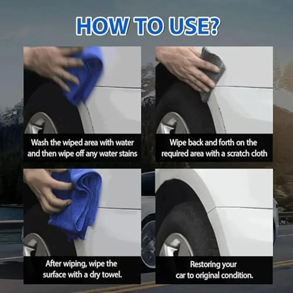 Car Accessories Scratch Repair Cloth Black Car Scratch Cloth Scratch Repair Cloth 4 Pack For Car Scratches