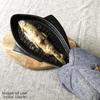 Saji Touki Banko Ware Grill Plate, Heat-Resistant Dish, Oven Safe, Approx. 28 x 16 cm, Fish Griller, Dark Blue, Made in Japan, 10-814