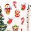 8pcs Mini Christmas Old Man Elk Snowman Foil Balloons, Christmas Decorations New Year Party Christmas Tree Home Decoration