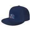 Fashion Australian Shepherd Flag Patriotic Dog Canine Portrait Flat Brim Sun Hat  Running Luxury Women Hat