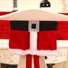 Christmas Chair Back Cover Christmas Chair Slipcovers Elf Santa Leg Shape Holidays