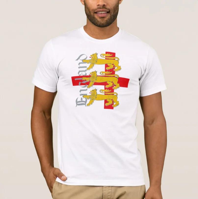 England Three Lions St Georges Cross TShirt 100 Cotton ONeck Summer Short Sleeve Casual Mens Tshirt Size S3XL S
