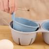 Convenient Microwave Safe Eggs Steamer Quick Steam Eggs Using Plastic Texture Suitable for Students Office Worker