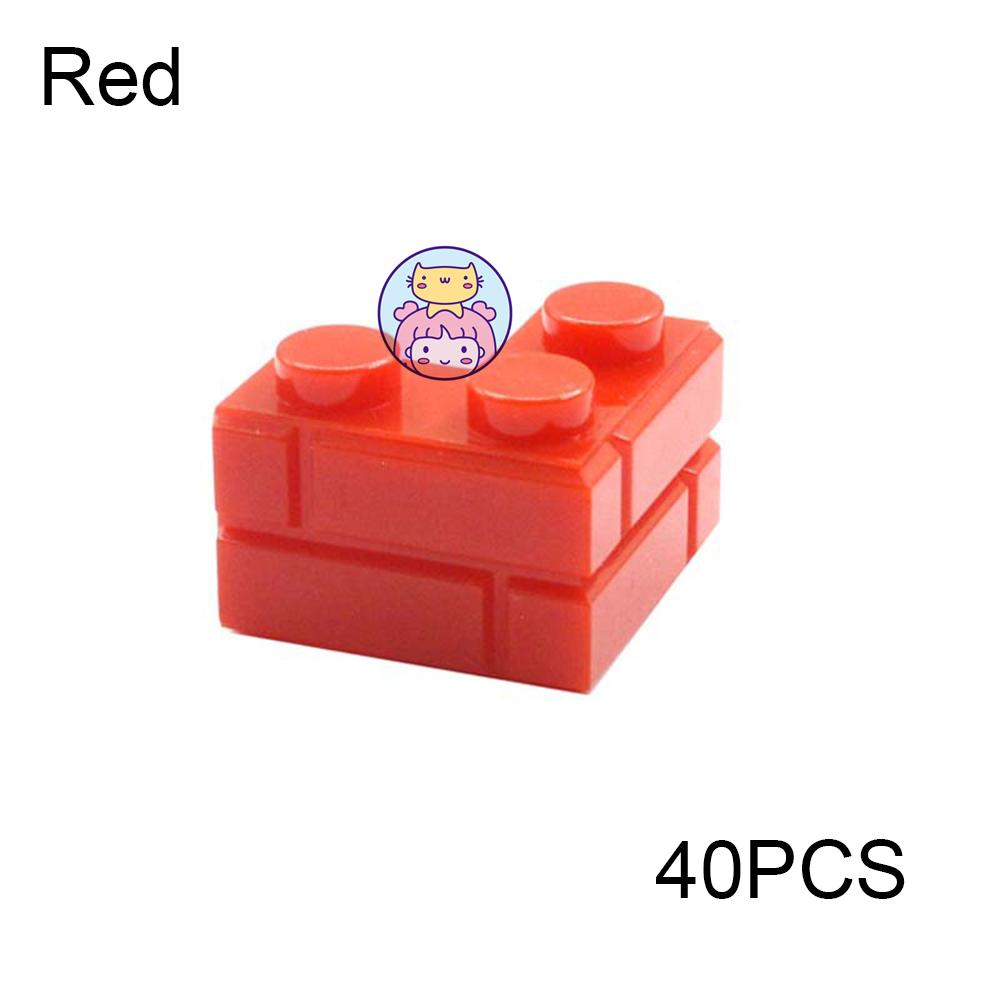 Wall Striped Bricks MOC 2+1 Right Angle Corner L-Shape Building Blocks Toys Palace Castle Figures Military House Transparency