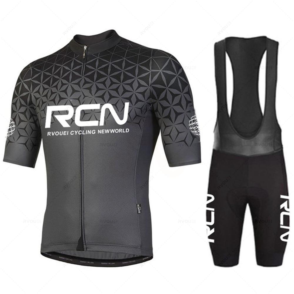 Nuova maglia da ciclismo estiva Rcn Pro Team da uomo tuta da abbigliamento per bicicletta da corsa tuta da mountain bike traspirante Mallot Ciclismo Hombre