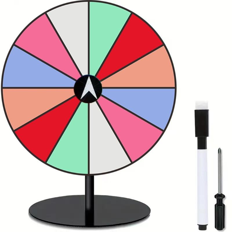 Desktop Prize Turn Plate Fortune Wheel Spinnings Game Lucky Draws Rotating wheels Erasable Fortune Wheel